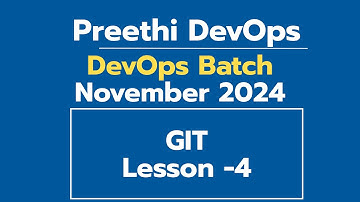 Day 5 DEVOPS TRAINING NOVEMBER BATCH 2024  GIT - 4