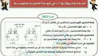 دورة 2012 ... فيزياء للسنة الرابعة 4 متوسط المادة و تحولاتها