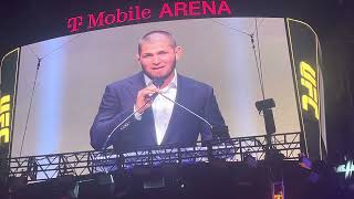 Khabib Full UFC Hall Of Fame speech. (From T-Mobile Arena) #UFC276