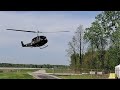 Uh1 huey flyby  landing