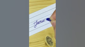 January - Month name in Cursive Writing | Cursive Handwriting Practice #shorts #cursivewriting