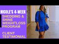 Shedding & Shining: 8 Lbs 👇🏾 & 2 Inches Gone — She Did That!Vegan Weight Loss | #nicolesheddingshine