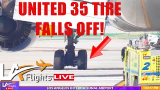 BREAKING NEWS: United Flight 35 lands after tire falls off!