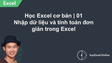 Học Excel cơ bản | 01 Nhập dữ liệu và tính toán đơn giản trong Excel