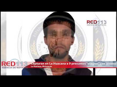 VIDEO Capturan en La Huacana a 9 presuntos “viagras” que traían arsenal