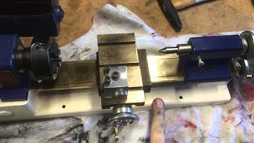 3" sherline lathe-mini. Solid brass bed/cross feed.