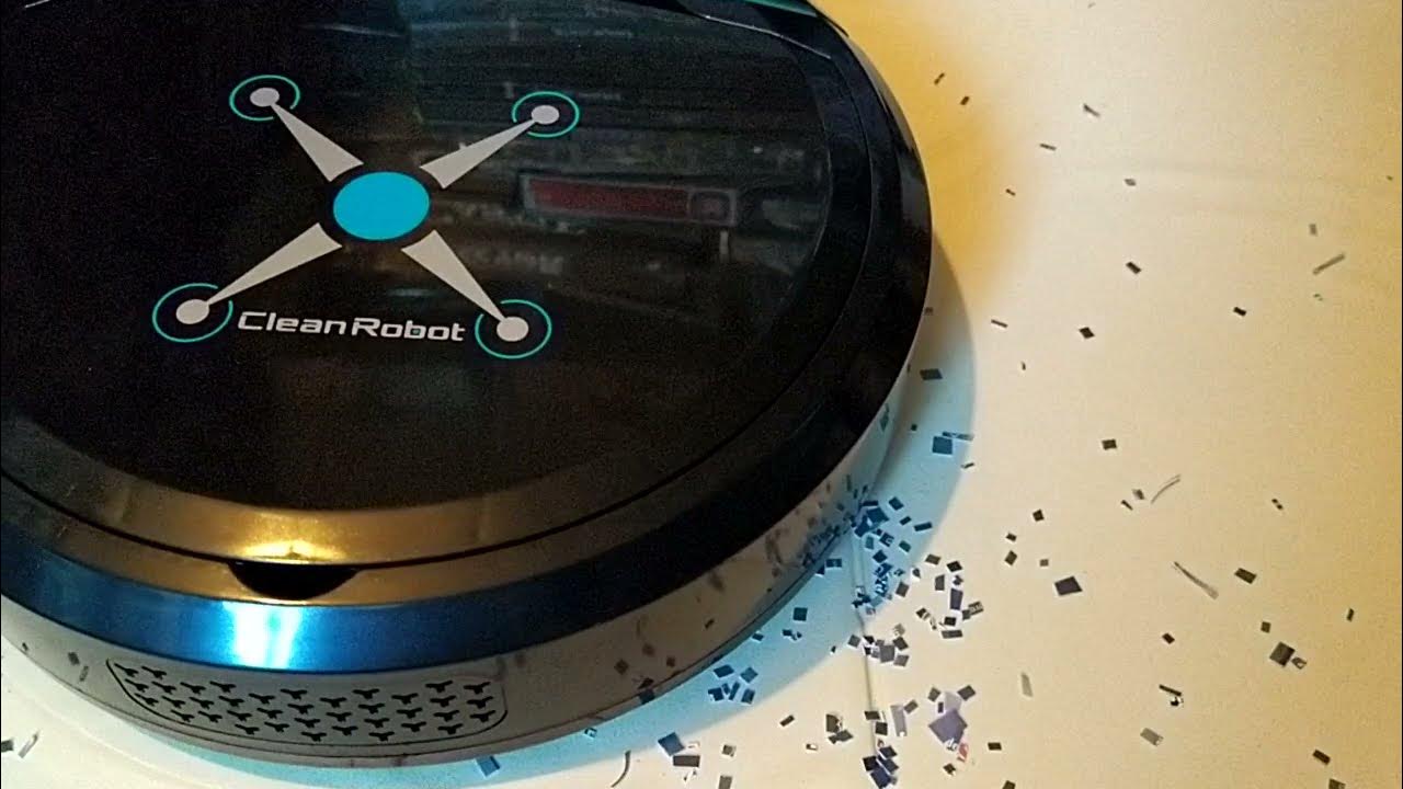 CLEAN ROBOT Dust Suction Type Robot Vacuum Cleaner Black Picked Up