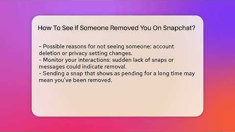 How To See If Someone Removed You On Snapchat? - Everyday-Networking