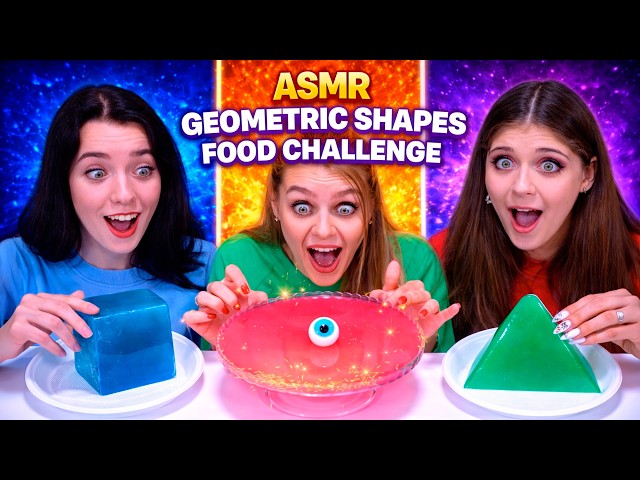 ASMR Geometric Shapes Food Challenge VS Yes Or No Compilation