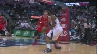 Joe Johnson big game 28 points (amazing buzzer beaters) vs L.A. Clippers 2012.04.24