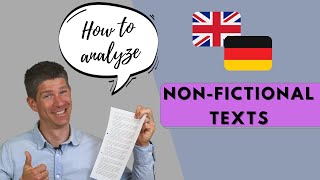 How to analyze non-fictional texts - Englisch Oberstufe - auf Deutsch - Erklärung und Beispiele