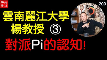 ( 之三 ) 雲南麗江大學楊教授對派Pi的看法!