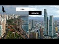 Bogotá Colombia 🇨🇴 VS Lima Perú 🇵🇪 【4K】• 2021 Comparación