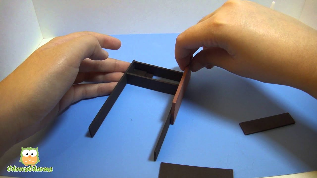 Doll house miniature Shelf Tutorial How to make miniature shelf for