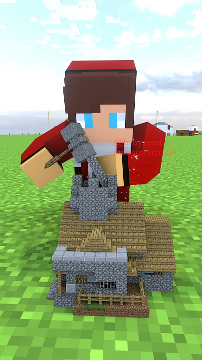 Build the house !- Baby zombie minecraft animations