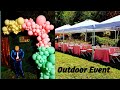 Outdoor balloon garland ideas / Outdoor Events decorations ideas. / balloons arch tutorial