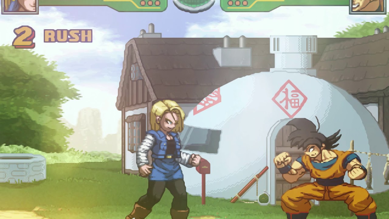 MUGEN Hyper DBZ Majin Build (Android18 edit) YouTube