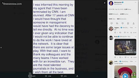 Don Lemon fired from CNN, Tucker Carlson out at Fox News
