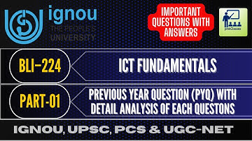 IGNOU  BLI-224  PREVIOUS YEAR QUESTIONS (PYQ) AND MOST  IMPORTANT QUESTIONS WITH ANSWERS (PART-01)