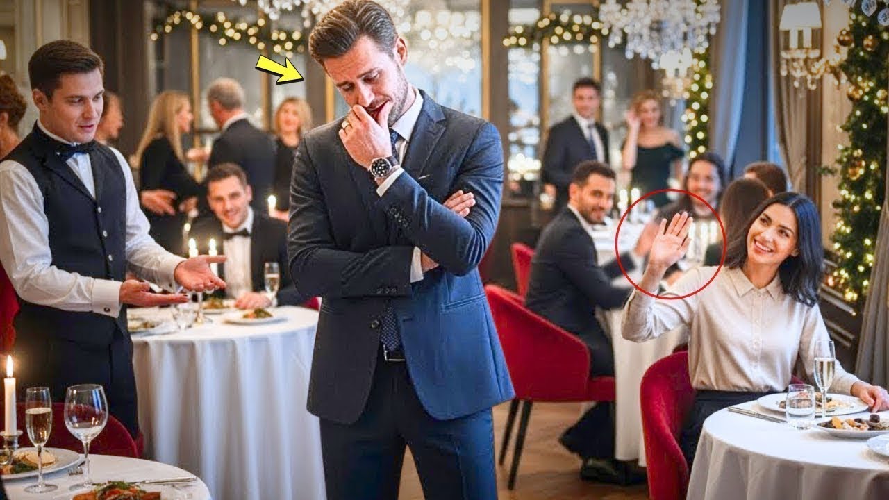 Одинокий миллионер-CEO не смог получить столик в новогоднюю вдруг одинокая мама махнула ему рукой