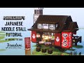 Minecraft Tutorial: Building a Realistic Japanese House | Japanese Ramen Stall #129