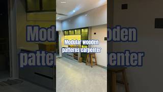 👌👌wooden almari and wooden TV unit design and modular kitchen carpenter short video