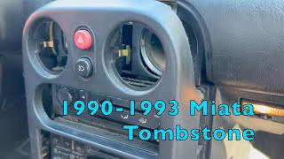 How To Remove 1990 Miata Tombstone (Radio Bezel Piece)