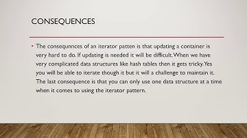 CIS 476 Iterator Design pattern