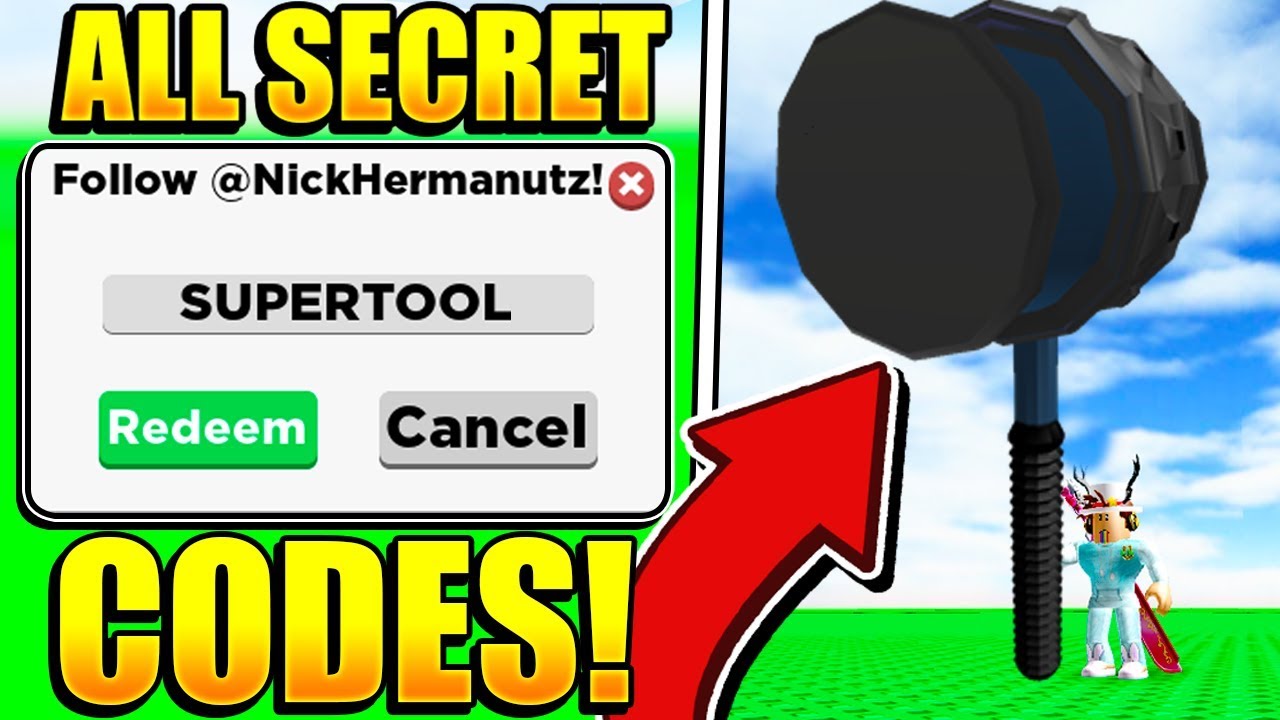 ALL BUILDING SIMULATOR SECRET CODES Roblox GIANT TOOLS YouTube