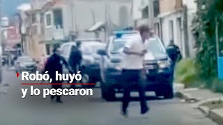 ROBÓ, HUYÓ Y LO PESCARON | Esta es la historia de un robo frustrado en Ocoyoacac, Edomex