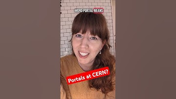 Portals at CERN? Well, what do you mean by "portals"?