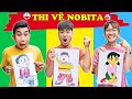 Gấu Đỏ TV - Thử Thách Vẽ NOBITA , Vẽ XUKA , Vẽ CHAIEN Trong Phim Doraemon - Ai Vẽ Đẹp Nhất ?