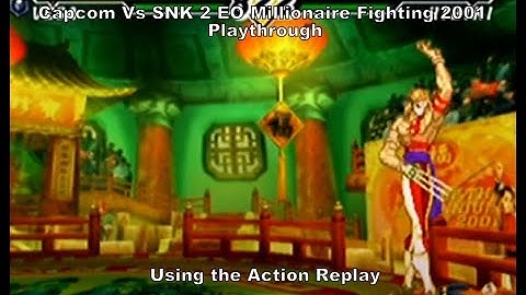 Capcom vs Snk 2 EO Millionaire Fighting 2001 Vega Playthrough using the Action Replay for GC :D #GC