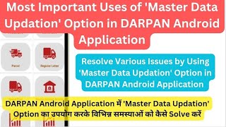 How to Solve Various Problems by Using 'Master Data Updation' Option in Darpan Android Application screenshot 2
