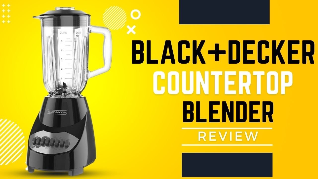BLACK+DECKER Countertop 40 oz. 10-Speed Black Blender BL2013GG