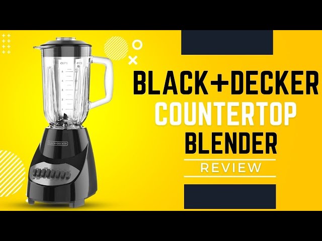 BLACK+DECKER Blender with 5 Cup glass jar how to use & Review