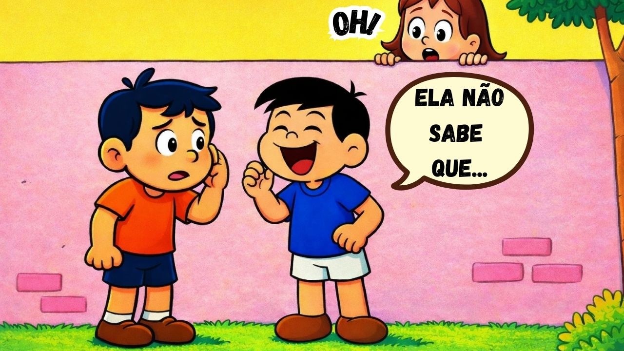 OH!  ELA DESCOBRIU QUE OS SEUS AMIGOS...