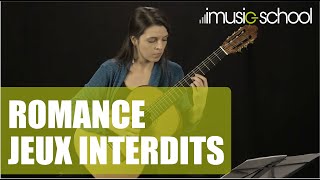 🎸GUITARE CLASSIQUE : Romance "Jeux interdits" - Cours de guitare de Sandrine LUIGI sur imusic-school chords