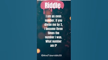 #riddles  #riddleswithanswers  #riddlesinenglish  #mindtube riddle  #logicriddles #brainteasers