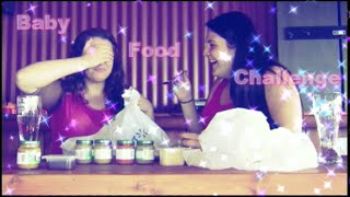 Baby Food Challenge w/ Angela | HaileyBug