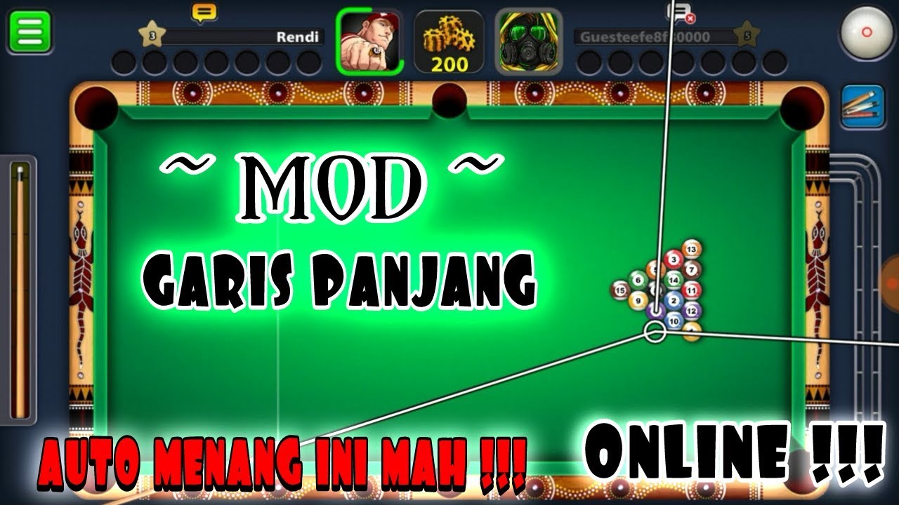 8 BALL POOL MOD GARIS PANJANG 2020 YouTube