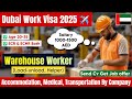 Dubai Work Visa 2025 | High Demand Jobs in UAE, Visa Process, Salary & Cost