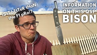 You probably haven't considered this fixed blade, so here is some information on it. QSP BISON