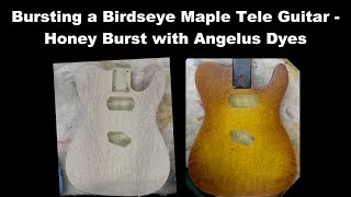 DIY Birdseye Maple Honey Burst with Angelus Leather Dyes