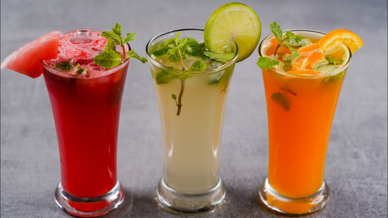 Watermelon and orange juice