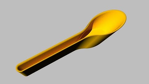 How to create a plastic camping spoon using design spark mechanical
