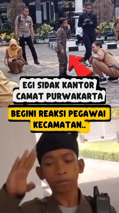 EGI SUDDENLY INSPECTED THE PURWAKARTA DISTRICT OFFICE, THIS IS HOW THE DISTRICT EMPLOYEES REACTED...