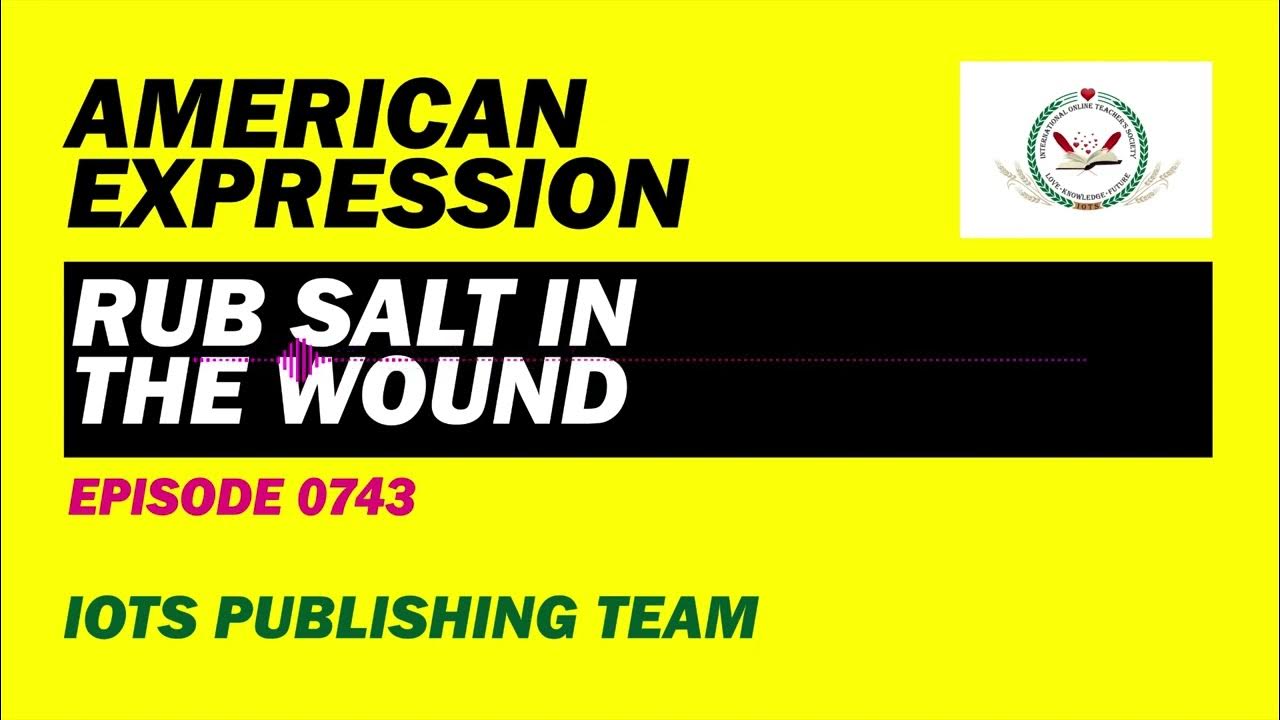American Expression E0743 Rub salt in the wound YouTube