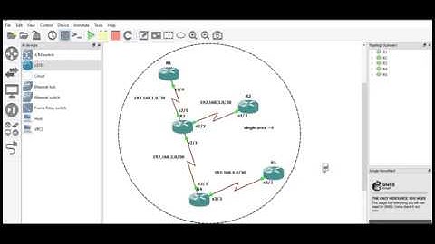 OSPF Single Area Configuration  Part 01 Using GNS3