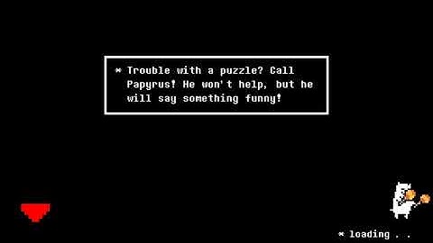 If Undertale had Loading Screens